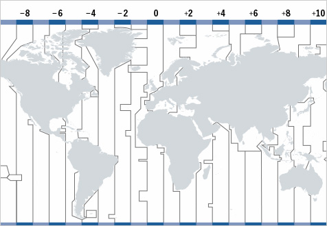 As a general rule, one time zone covers 15 degrees of longitude.