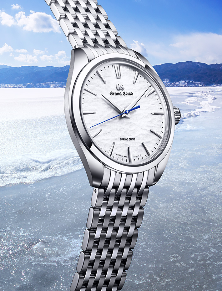 セイコー グランドセイコー スプリングドライブ 手巻 38.5mm 御神渡り エレガンス コレクション Grand Seiko Spring Drive Elegance Collection SBGY013(9R31-0AD0) 箱 保証書 SS メンズ時計 シルバー 美品 【新品】