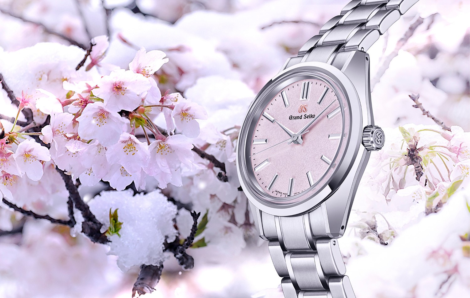 グランドセイコー＞春の情景「桜隠し」を表現した、「44GS」55周年記念