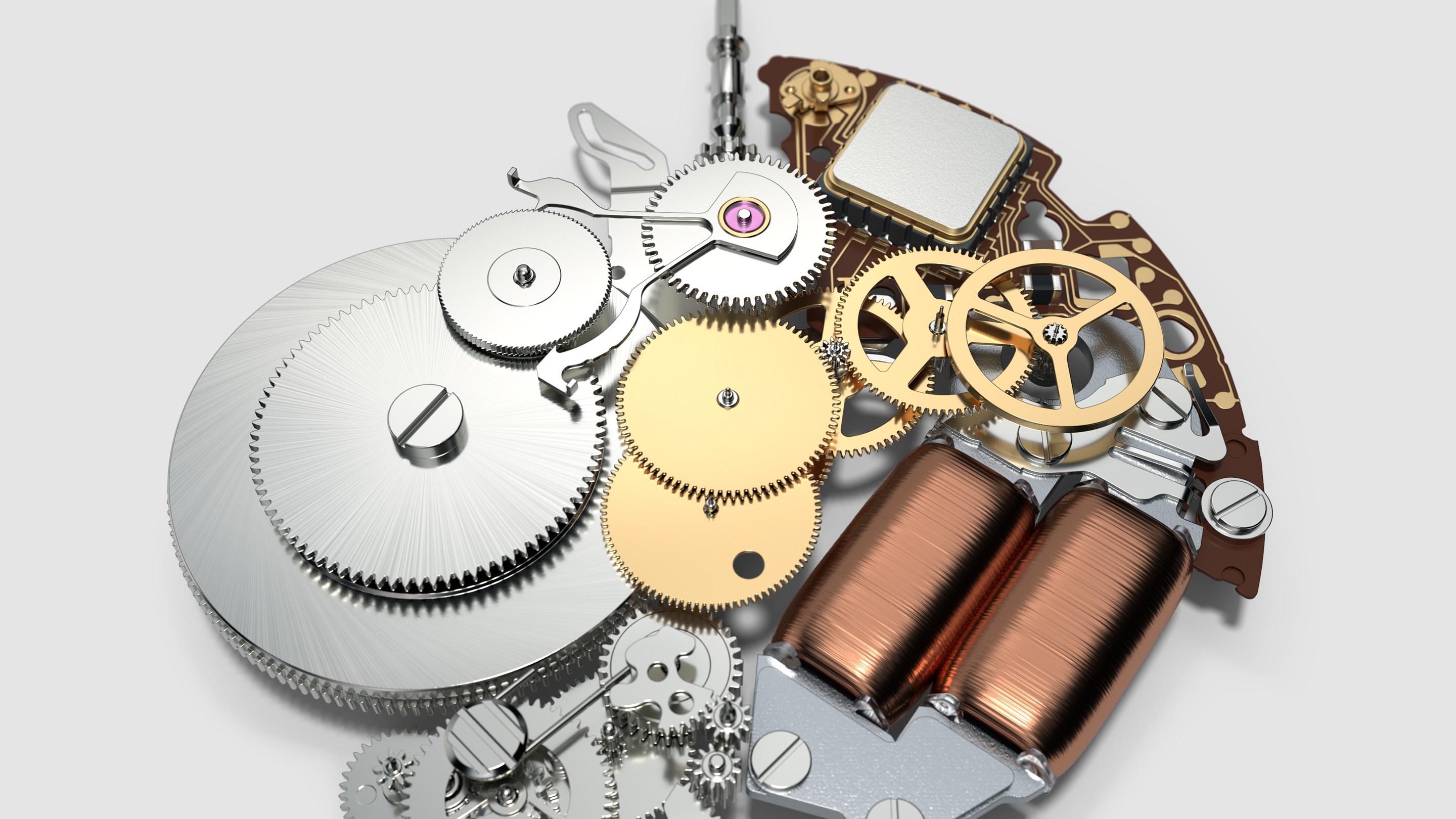 Illustration of Spring drive mechanism