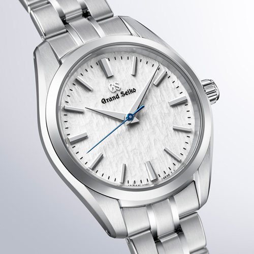 SEIKO GRAND ツインクオーツ 稼働品 雪目スノーフレーク文字盤 グランドセイコー＞繊細な雪面の美しさを写し取った「雪白パターン」を
