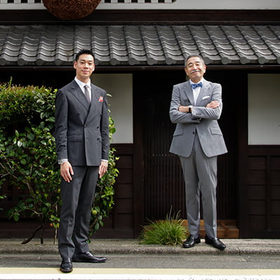 増田醇一(増田德兵衛商店代表取締役社長)さん、増田德兵衞(同会長)さん