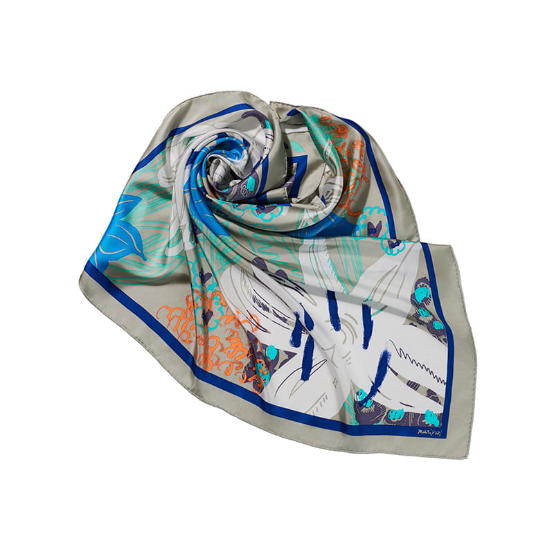 manipuri for AMARCシルクスカーフ