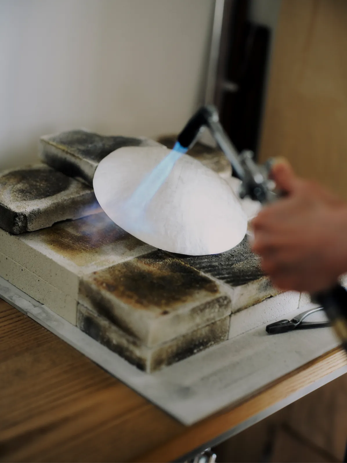 Metal artist Naho Kamada at work
