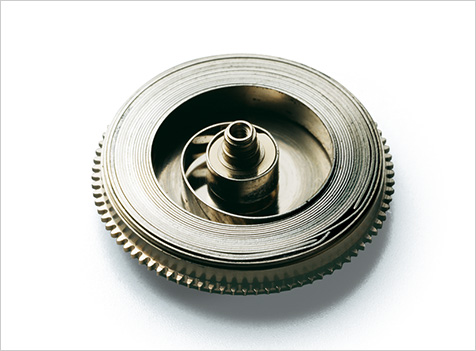 Barrel containing the mainspring