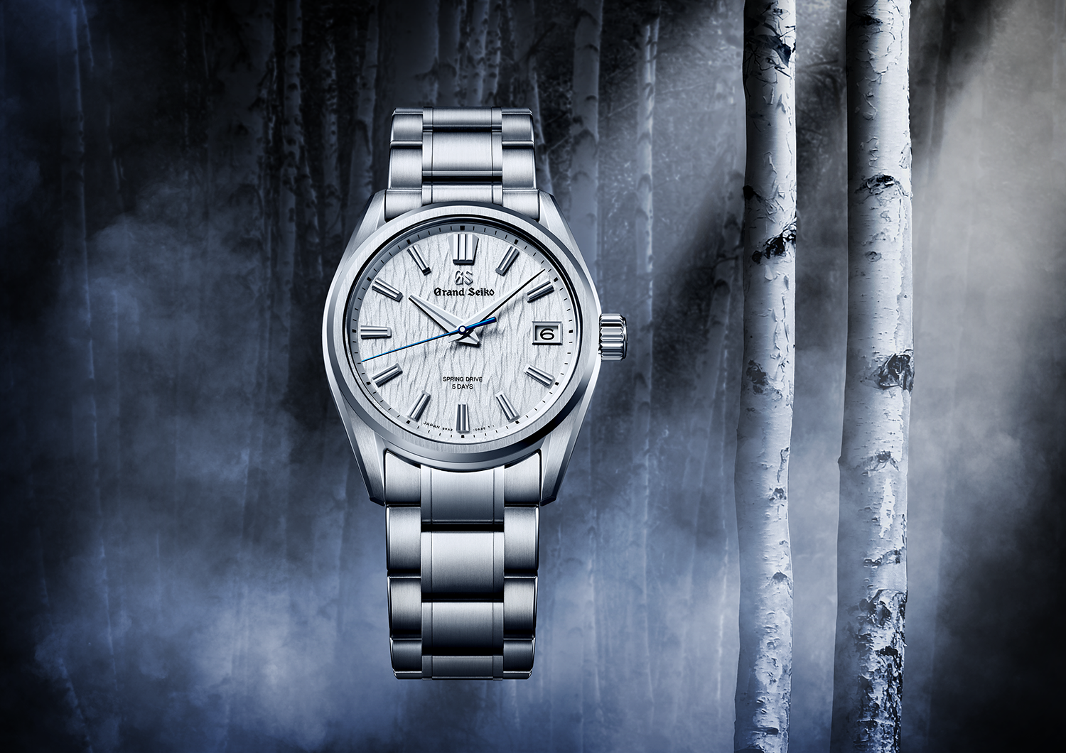 A Spring Drive creation inspired by the white birch tree forests of Japan  marks the start of a new collection. | Grand Seiko
