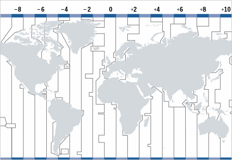 As a general rule, one time zone covers 15 degrees of longitude.
