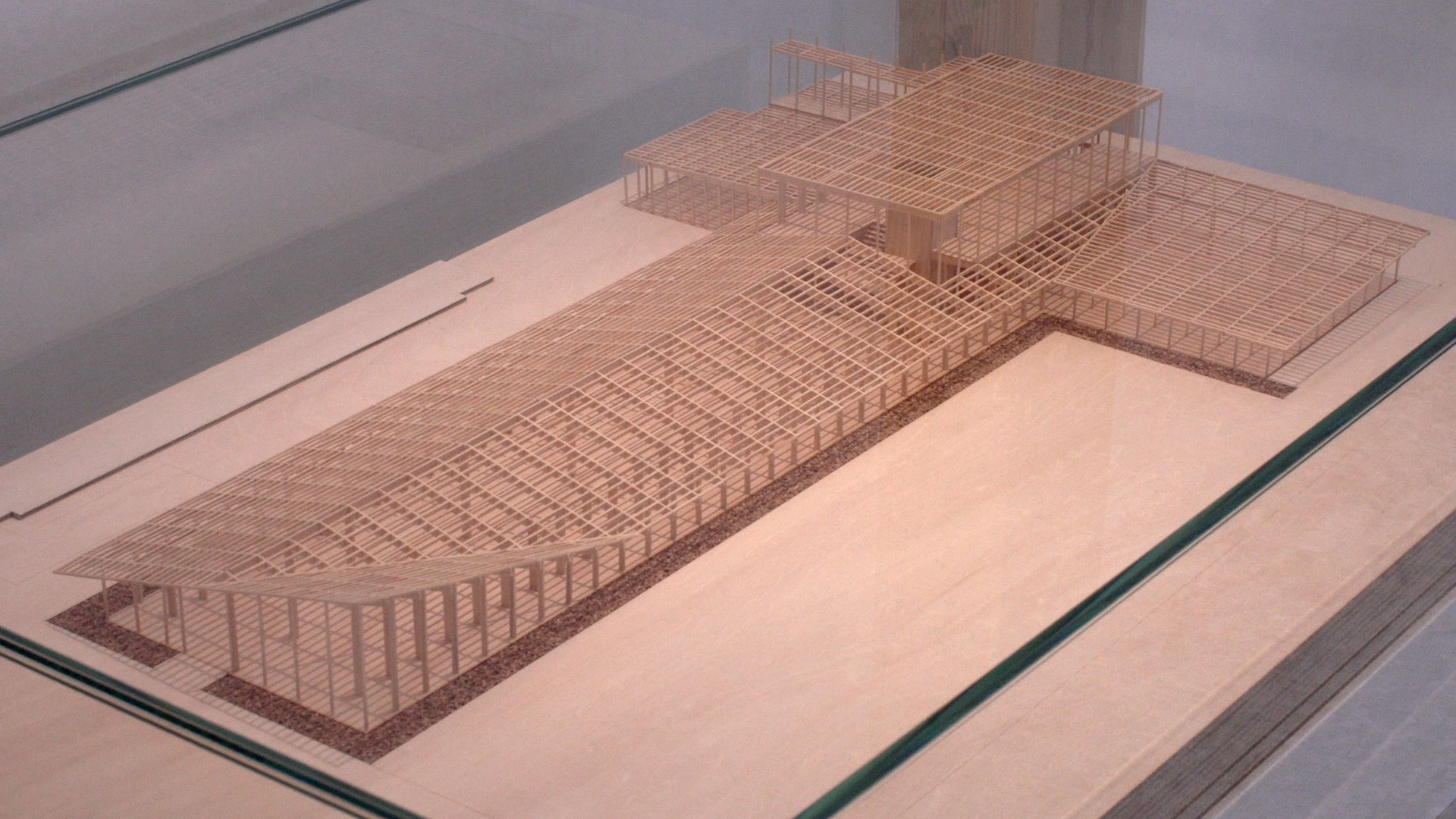 Photo: Wooden architectural model of the studio
