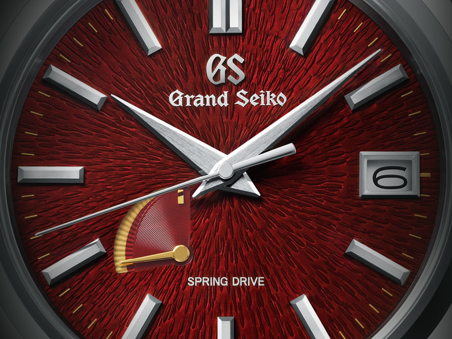 Grand seiko red new arrivals dial