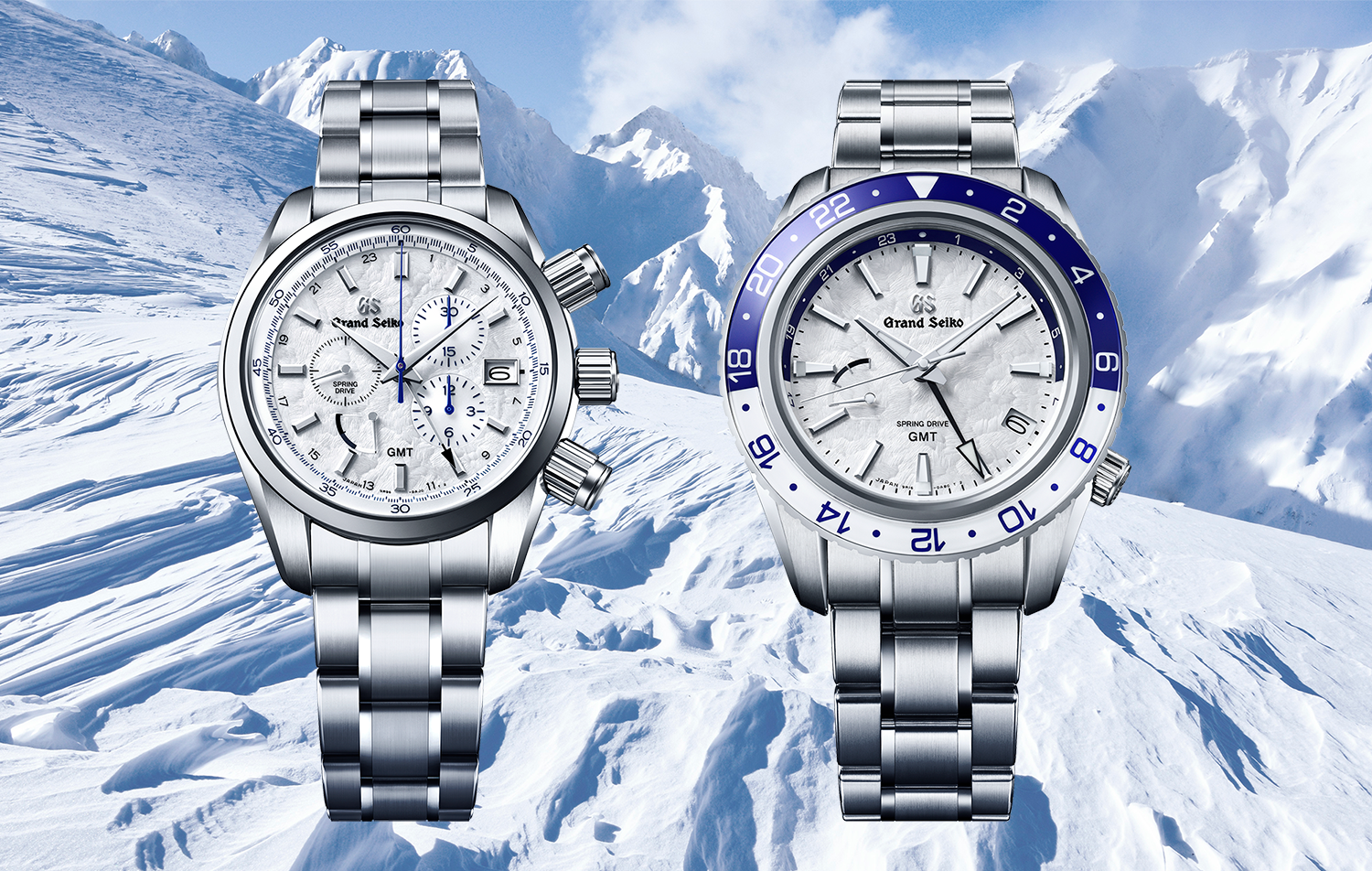 Two Grand Seiko sport watches capture the beauty of winter in