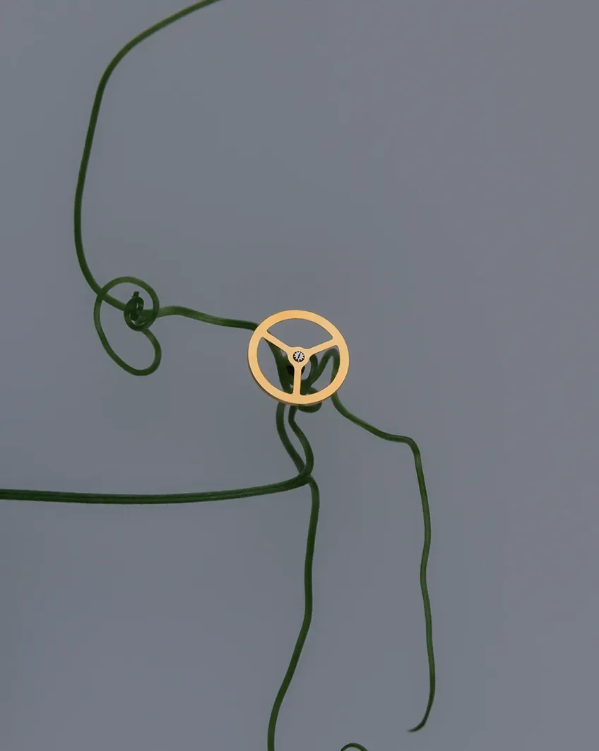 A visual capturing the Glide Wheel, a part of Grand Seiko's 9R Spring Drive movement, like a piece of art.